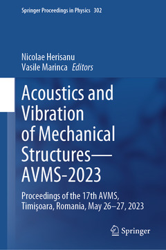 Couverture de l’ouvrage Acoustics and Vibration of Mechanical Structures — AVMS-2023