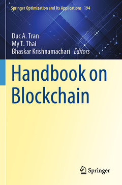 Couverture de l’ouvrage Handbook on Blockchain