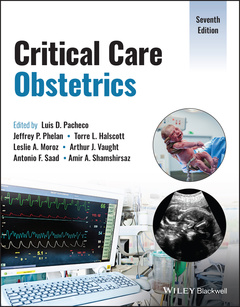Couverture de l’ouvrage Critical Care Obstetrics