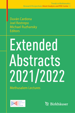 Couverture de l’ouvrage Extended Abstracts 2021/2022