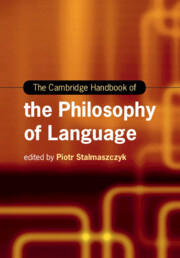 Cover of the book The Cambridge Handbook of the Philosophy of Language