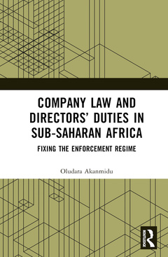 Couverture de l’ouvrage Company Law and Directors’ Duties in Sub-Saharan Africa