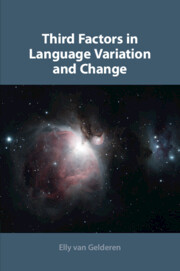 Couverture de l’ouvrage Third Factors in Language Variation and Change