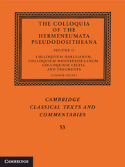 Cover of the book The Colloquia of the Hermeneumata Pseudodositheana