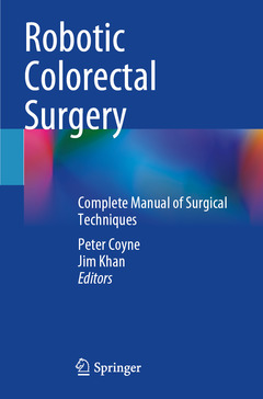 Couverture de l’ouvrage Robotic Colorectal Surgery