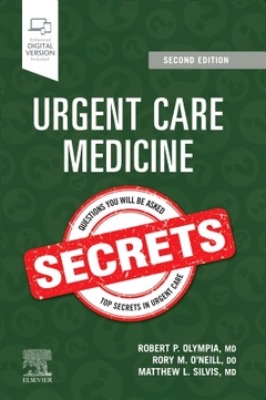 Couverture de l’ouvrage Urgent Care Medicine Secrets