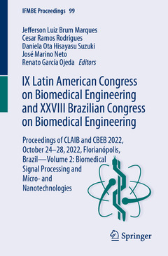 Couverture de l’ouvrage IX Latin American Congress on Biomedical Engineering and XXVIII Brazilian Congress on Biomedical Engineering