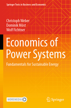 Couverture de l’ouvrage Economics of Power Systems