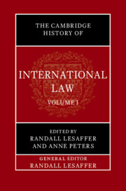 Couverture de l’ouvrage The Cambridge History of International Law: Volume 1, The Historiography of International Law
