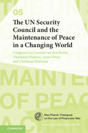 Couverture de l’ouvrage The UN Security Council and the Maintenance of Peace in a Changing World