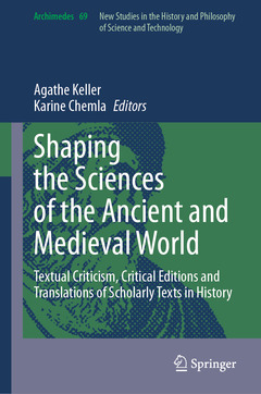 Couverture de l’ouvrage Shaping the Sciences of the Ancient and Medieval World