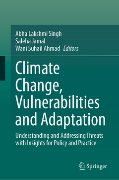 Couverture de l’ouvrage Climate Change, Vulnerabilities and Adaptation