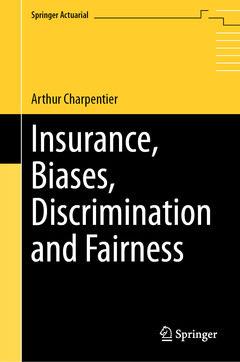 Couverture de l’ouvrage Insurance, Biases, Discrimination and Fairness