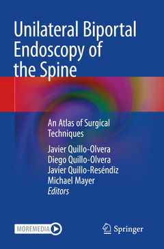 Couverture de l’ouvrage Unilateral Biportal Endoscopy of the Spine