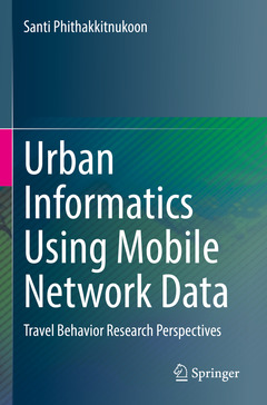 Couverture de l’ouvrage Urban Informatics Using Mobile Network Data