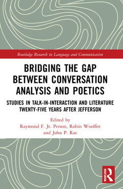 Couverture de l’ouvrage Bridging the Gap Between Conversation Analysis and Poetics