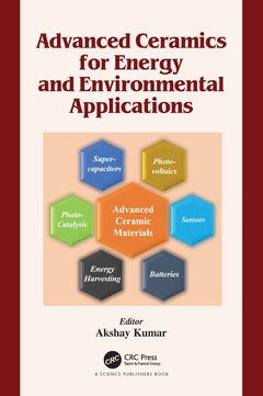 Couverture de l’ouvrage Advanced Ceramics for Energy and Environmental Applications