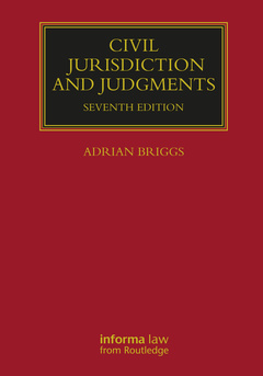 Couverture de l’ouvrage Civil Jurisdiction and Judgments