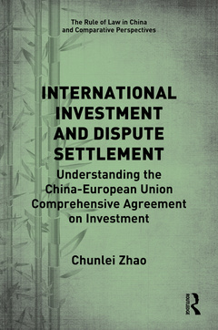 Couverture de l’ouvrage International Investment and Dispute Settlement