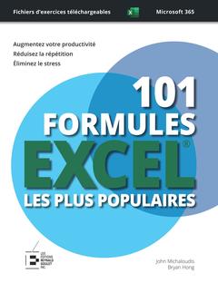 Couverture de l’ouvrage 101 formules Excel les plus populaires : édition premium en couleur