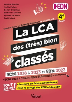 Cover of the book La LCA des (très) bien classés pour les EDN