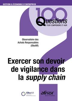 Cover of the book Exercer son devoir de vigilance dans la supply chain