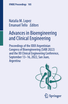 Couverture de l’ouvrage Advances in Bioengineering and Clinical Engineering