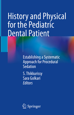 Couverture de l’ouvrage History and Physical for the Pediatric Dental Patient