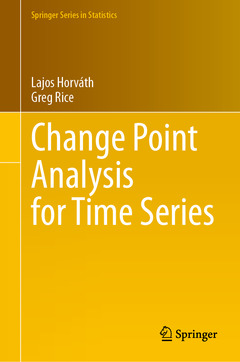 Couverture de l’ouvrage Change Point Analysis for Time Series