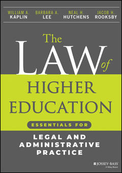 Couverture de l’ouvrage The Law of Higher Education