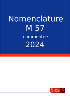 Couverture de l’ouvrage Nomenclature M57 commentée 2024
