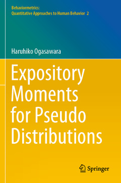 Couverture de l’ouvrage Expository Moments for Pseudo Distributions