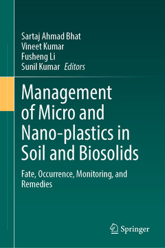 Cover of the book Management of Micro and Nano-plastics in Soil and Biosolids