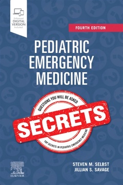 Couverture de l’ouvrage Pediatric Emergency Medicine Secrets