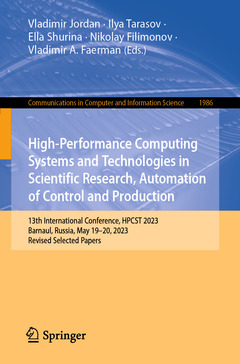 Couverture de l’ouvrage High-Performance Computing Systems and Technologies in Scientific Research, Automation of Control and Production