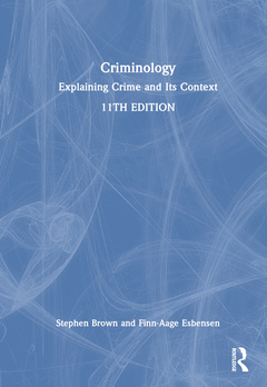 Couverture de l’ouvrage Criminology