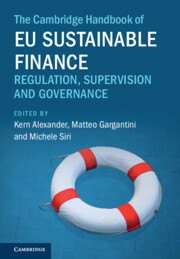 Couverture de l’ouvrage The Cambridge Handbook of EU Sustainable Finance