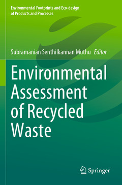 Couverture de l’ouvrage Environmental Assessment of Recycled Waste