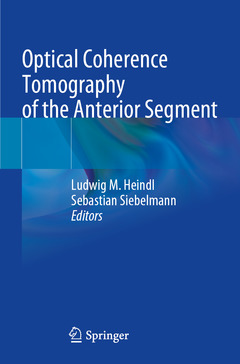 Couverture de l’ouvrage Optical Coherence Tomography of the Anterior Segment