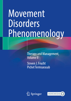 Couverture de l’ouvrage Movement Disorders Phenomenology