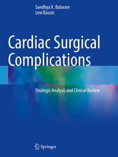 Couverture de l’ouvrage Cardiac Surgical Complications