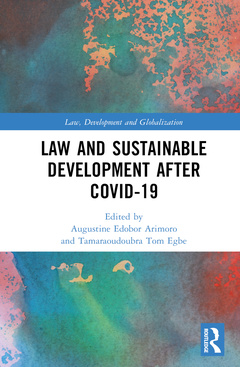 Couverture de l’ouvrage Law and Sustainable Development After COVID-19