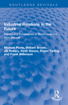 Couverture de l’ouvrage Industrial Relations in the Future
