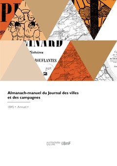 Couverture de l’ouvrage Almanach-manuel du Journal des villes et des campagnes