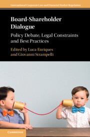Couverture de l’ouvrage Board-Shareholder Dialogue