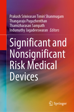 Couverture de l’ouvrage Significant and Nonsignificant Risk Medical Devices