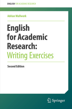 Couverture de l’ouvrage English for Academic Research: Writing Exercises