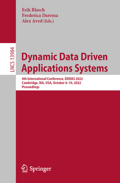Couverture de l’ouvrage Dynamic Data Driven Applications Systems
