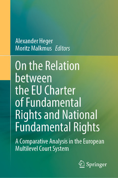 Cover of the book On the Relation between the EU Charter of Fundamental Rights and National Fundamental Rights