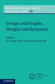 Couverture de l’ouvrage Groups and Graphs, Designs and Dynamics